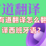 有道翻译怎么翻译西班牙语？